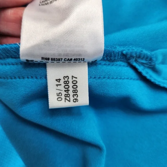 Adidas Golf Skort Teal Blue Tennis Skirt Sz Medium Climacool Stretch Solid Logo - Picture 9 of 11